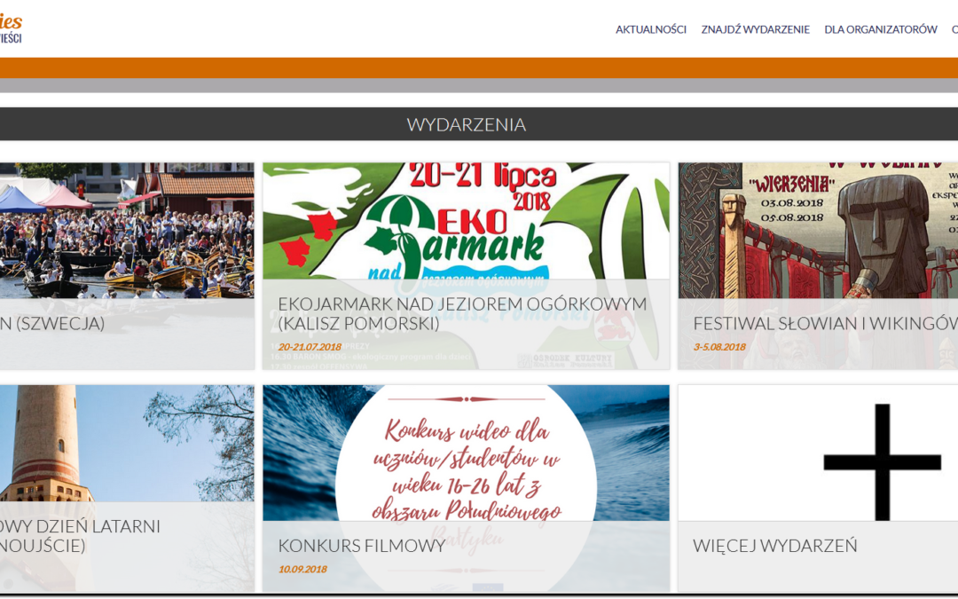 Strona internetowa projektu BALTIC STORIES